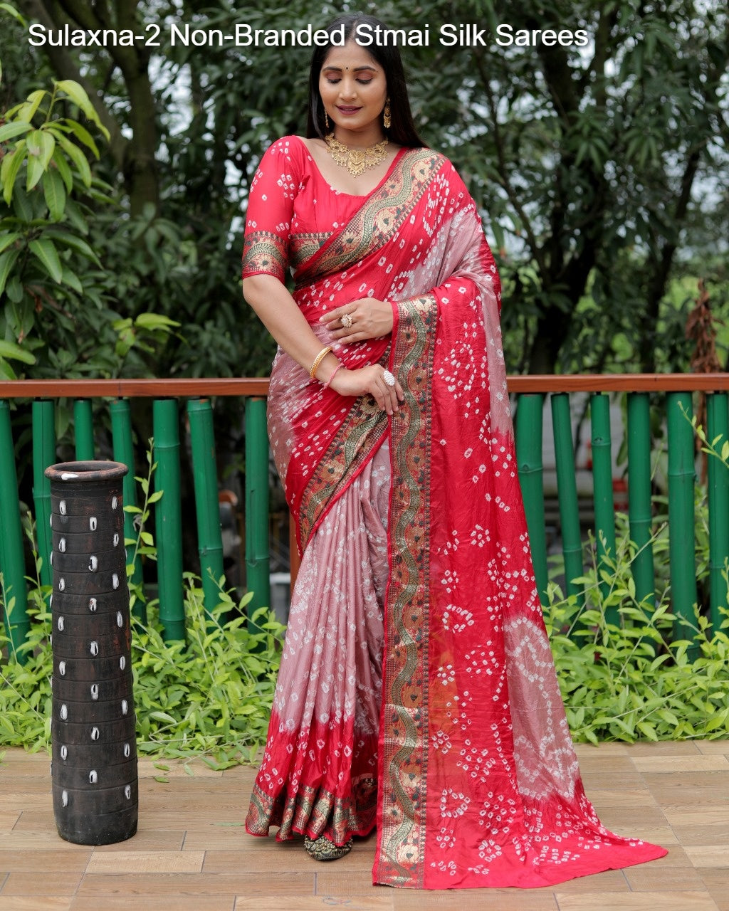 Sulaxna-2 Non-Branded Stmai Silk Sarees