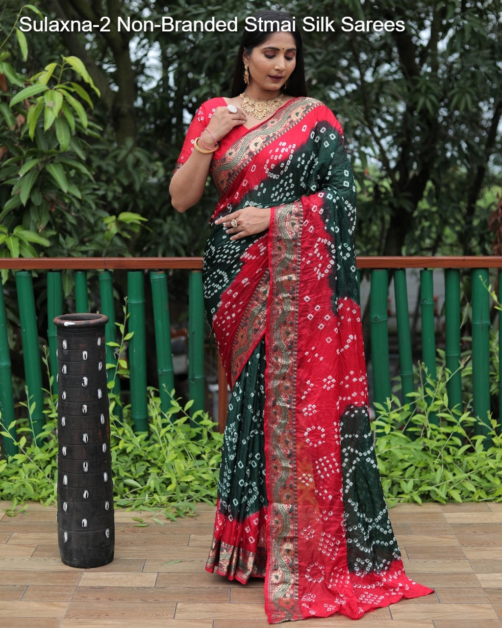 Sulaxna-2 Non-Branded Stmai Silk Sarees