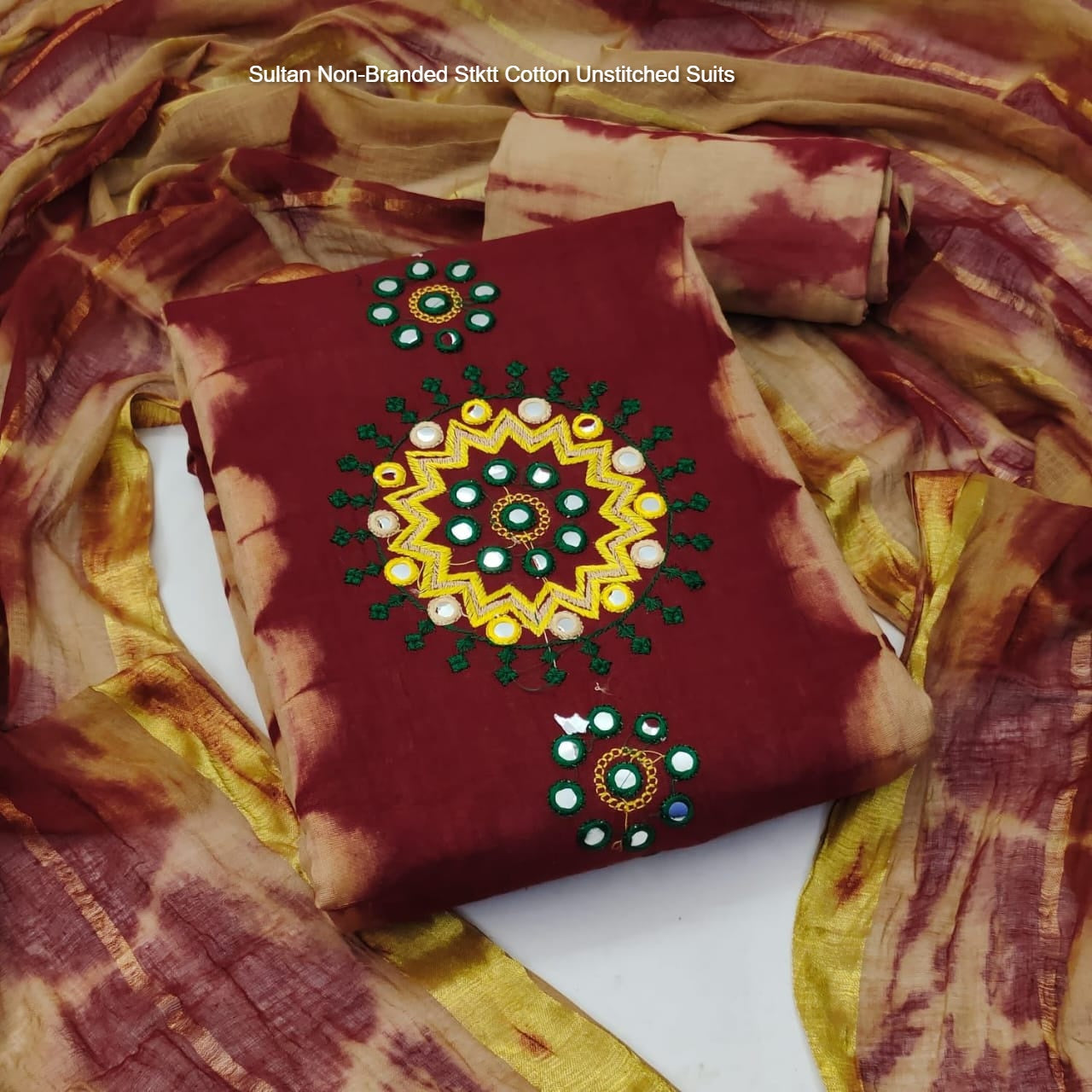 Sultan Non-Branded Stktt Cotton Unstitched Suits