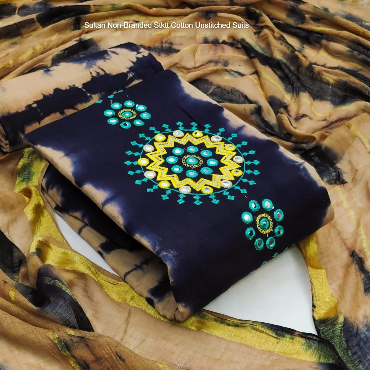 Sultan Non-Branded Stktt Cotton Unstitched Suits