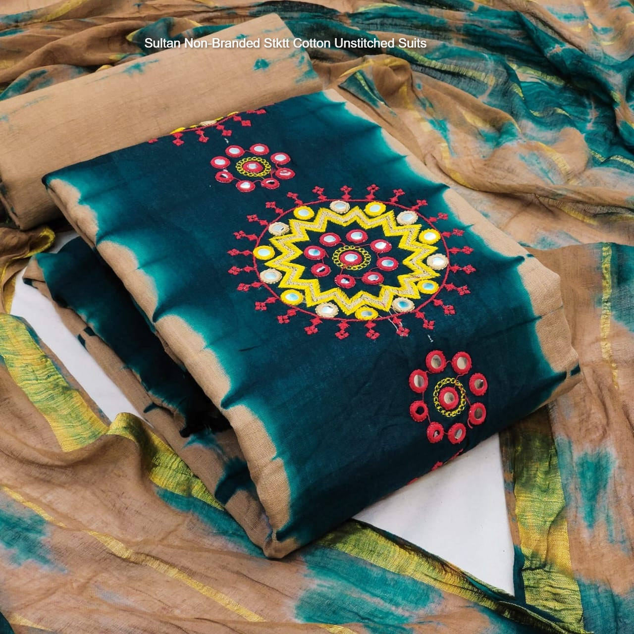 Sultan Non-Branded Stktt Cotton Unstitched Suits