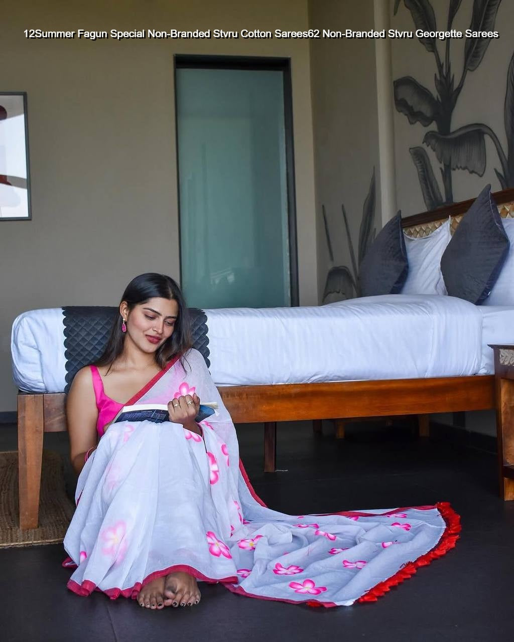 Summer Fagun Special Non-Branded Stvru Cotton Sarees