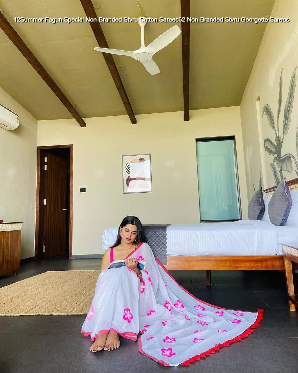 Summer Fagun Special Non-Branded Stvru Cotton Sarees