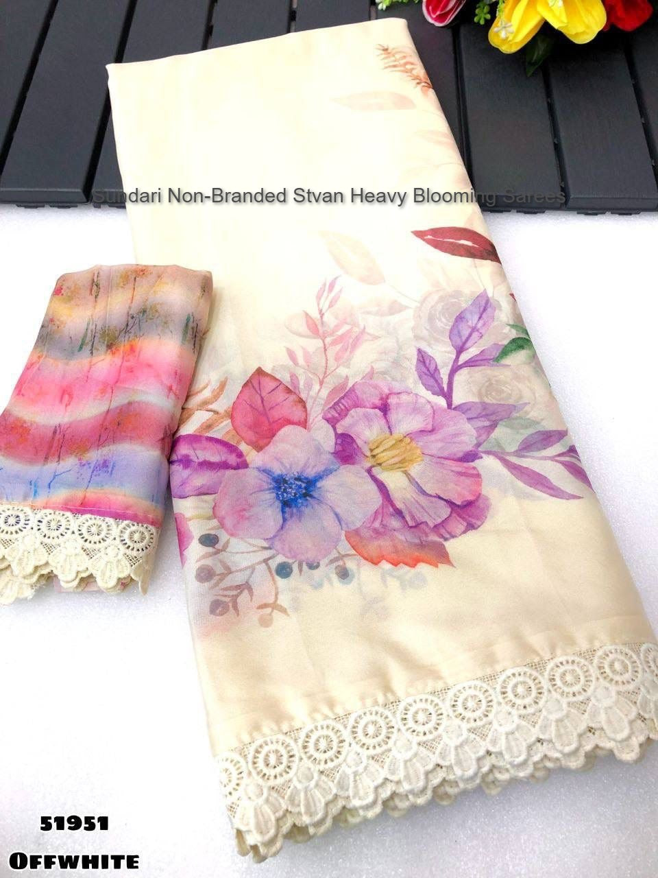 Sundari Non-Branded Stvan Heavy Blooming Sarees