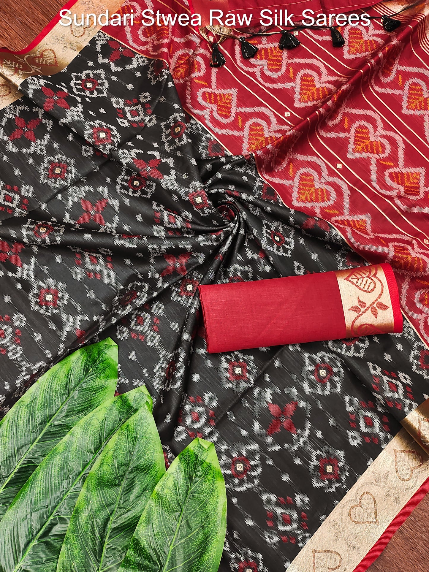 Sundari Stwea Raw Silk Sarees