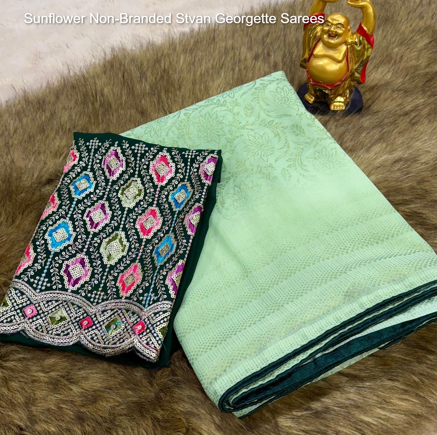 Sunflower Non-Branded Stvan Georgette Sarees