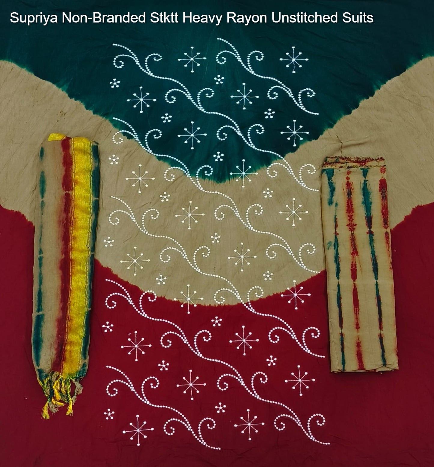 Supriya Non-Branded Stktt Heavy Rayon Unstitched Suits
