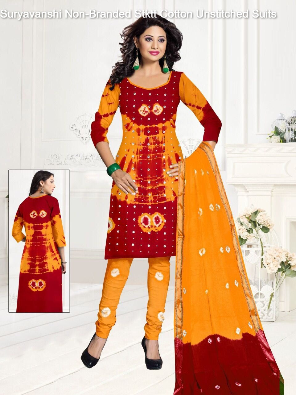 Suryavanshi Non-Branded Stktt Cotton Unstitched Suits