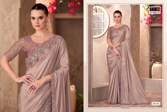 Sw-1505 Sandalwood Vol-15 Tfh Silk Sarees