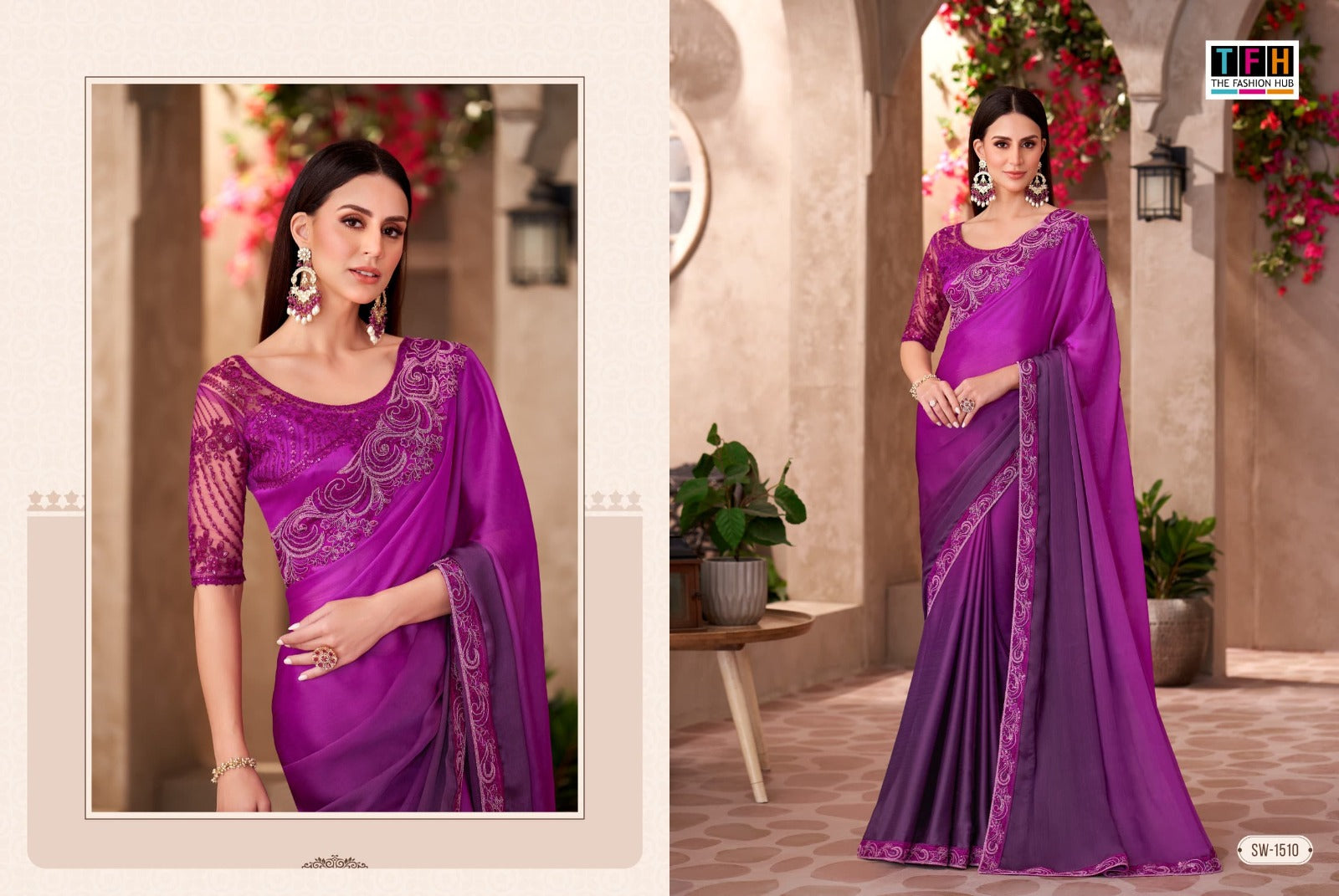 Sw-1510 Sandalwood Vol-15 Tfh Majestic Sarees