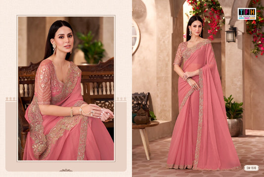 Sw-1516 Sandalwood Vol-15 Tfh Georgette Sarees