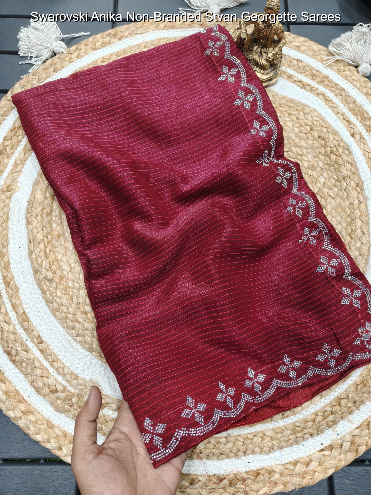 Swarovski Anika Non-Branded Stvan Georgette Sarees