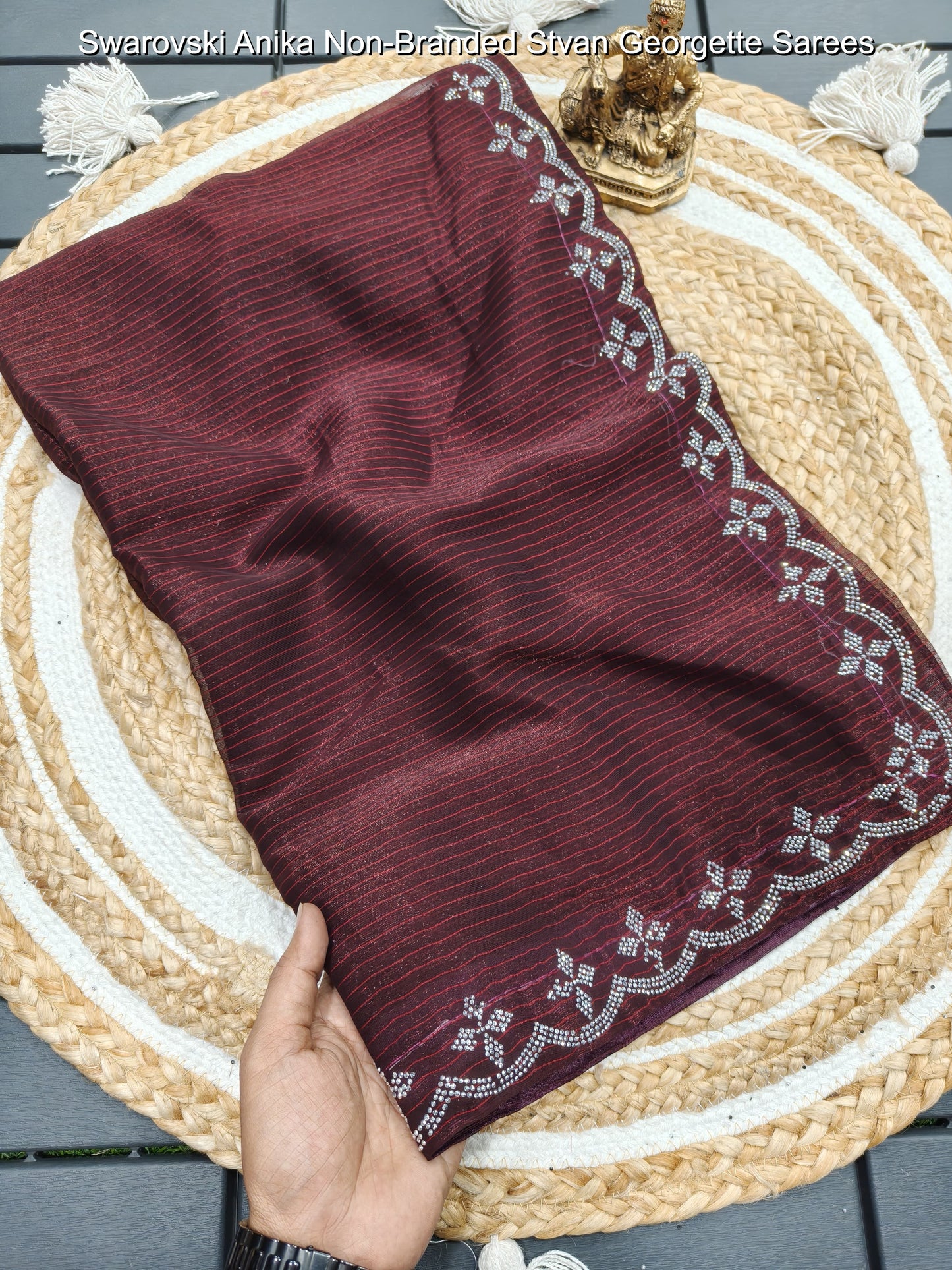 Swarovski Anika Non-Branded Stvan Georgette Sarees