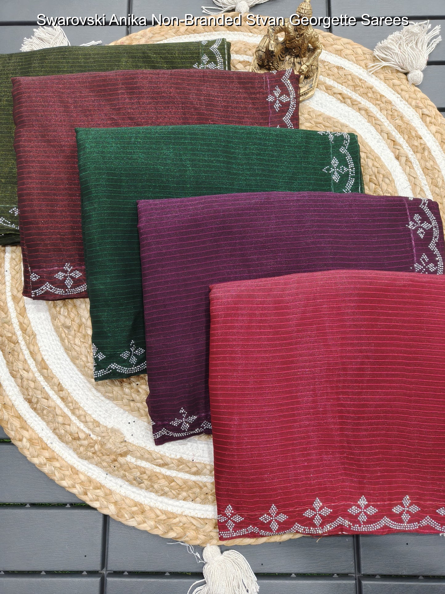 Swarovski Anika Non-Branded Stvan Georgette Sarees