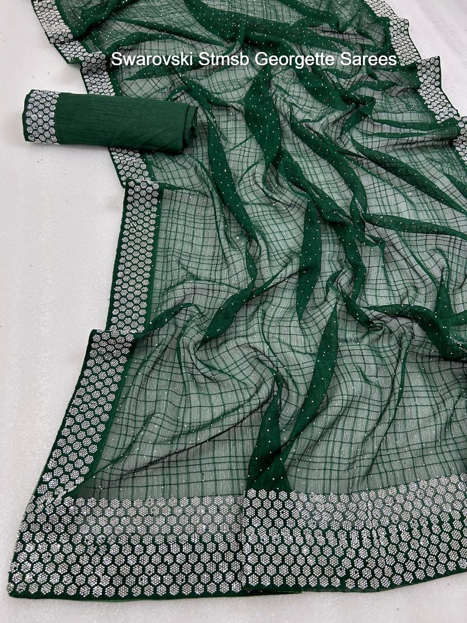 Swarovski Stmsb Georgette Sarees