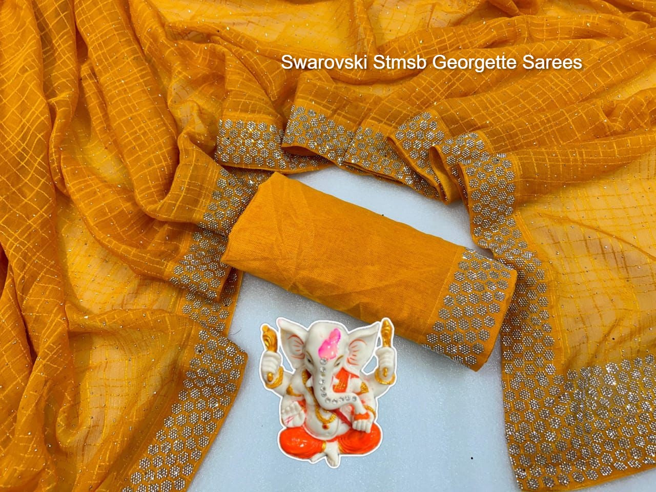 Swarovski Stmsb Georgette Sarees