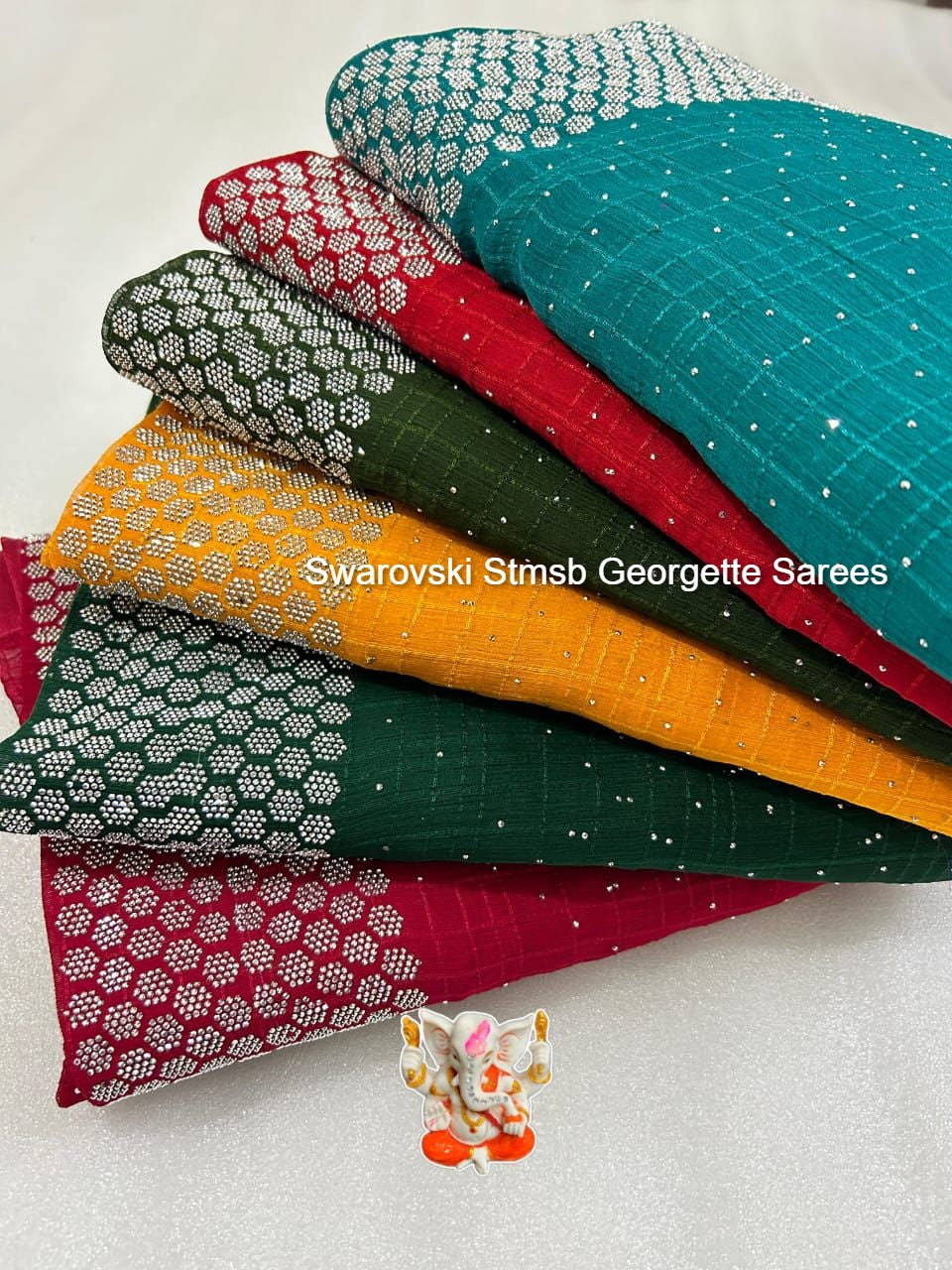 Swarovski Stmsb Georgette Sarees