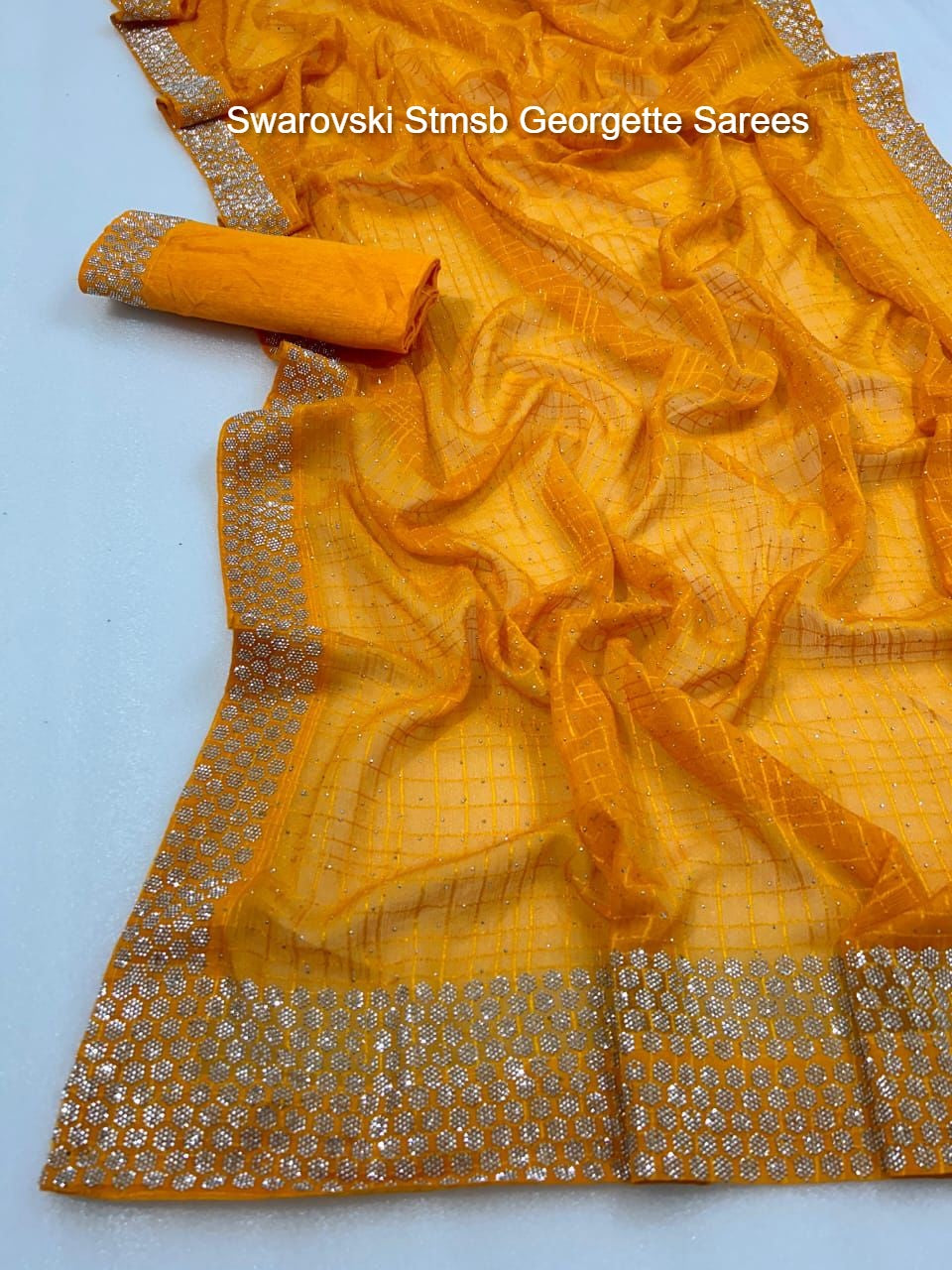 Swarovski Stmsb Georgette Sarees