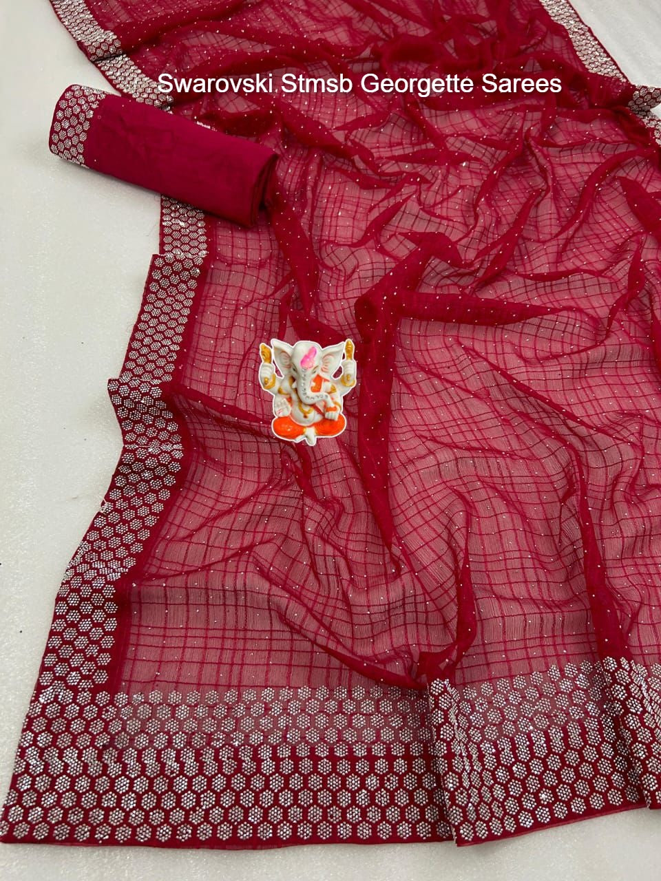 Swarovski Stmsb Georgette Sarees