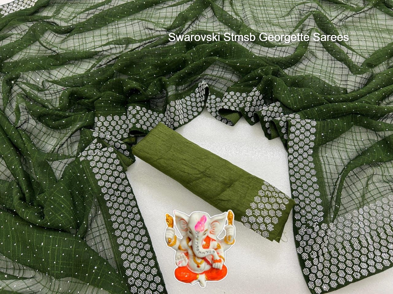 Swarovski Stmsb Georgette Sarees