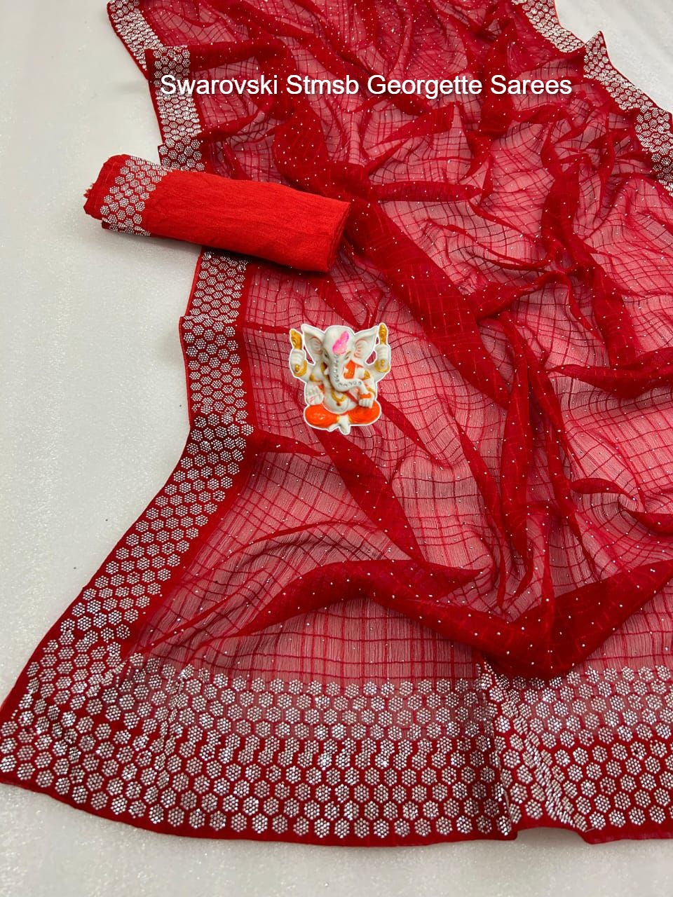 Swarovski Stmsb Georgette Sarees