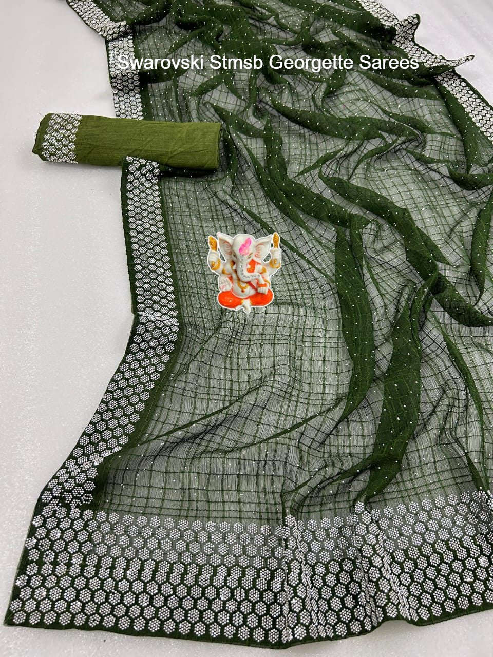 Swarovski Stmsb Georgette Sarees