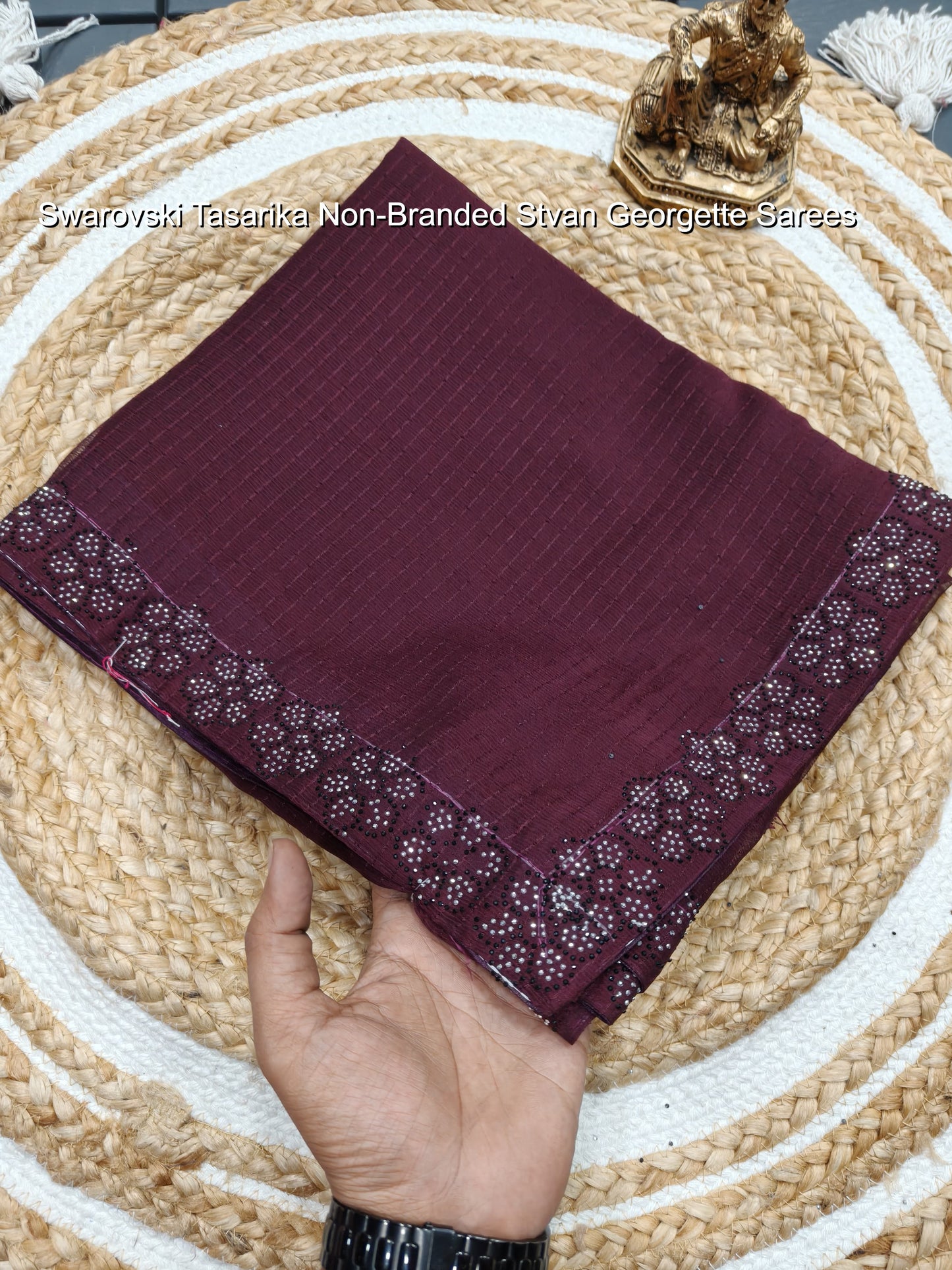 Swarovski Tasarika Non-Branded Stvan Georgette Sarees