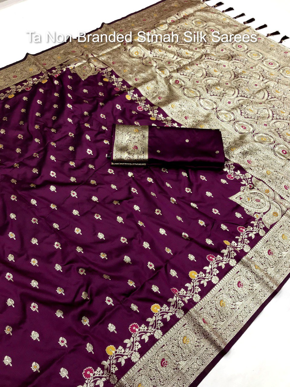 Ta Non-Branded Stmah Silk Sarees