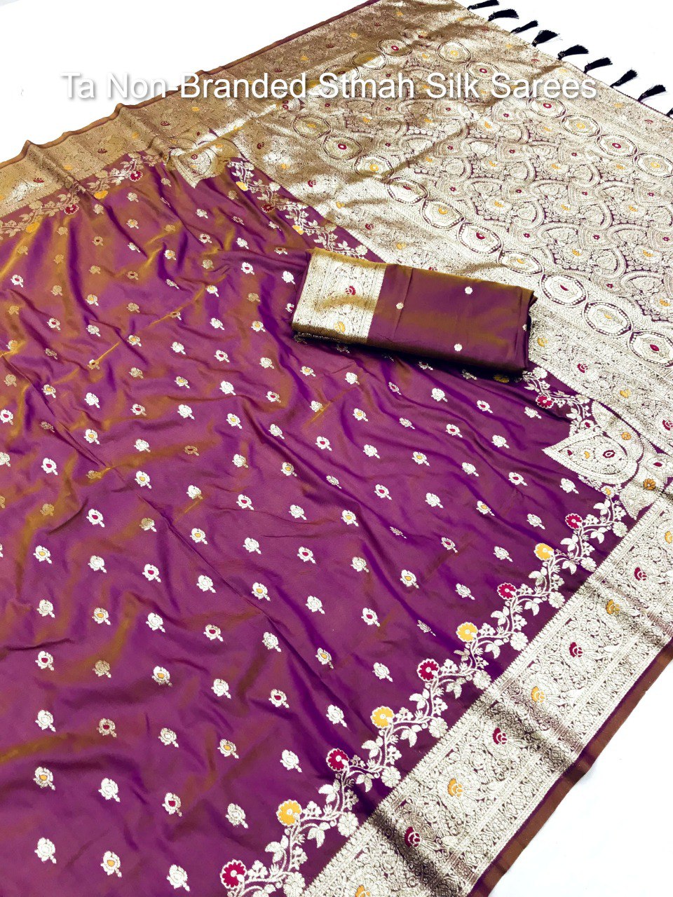 Ta Non-Branded Stmah Silk Sarees