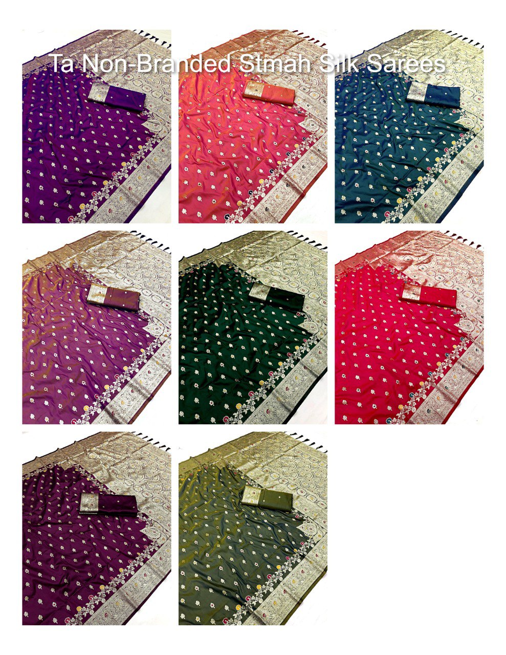 Ta Non-Branded Stmah Silk Sarees