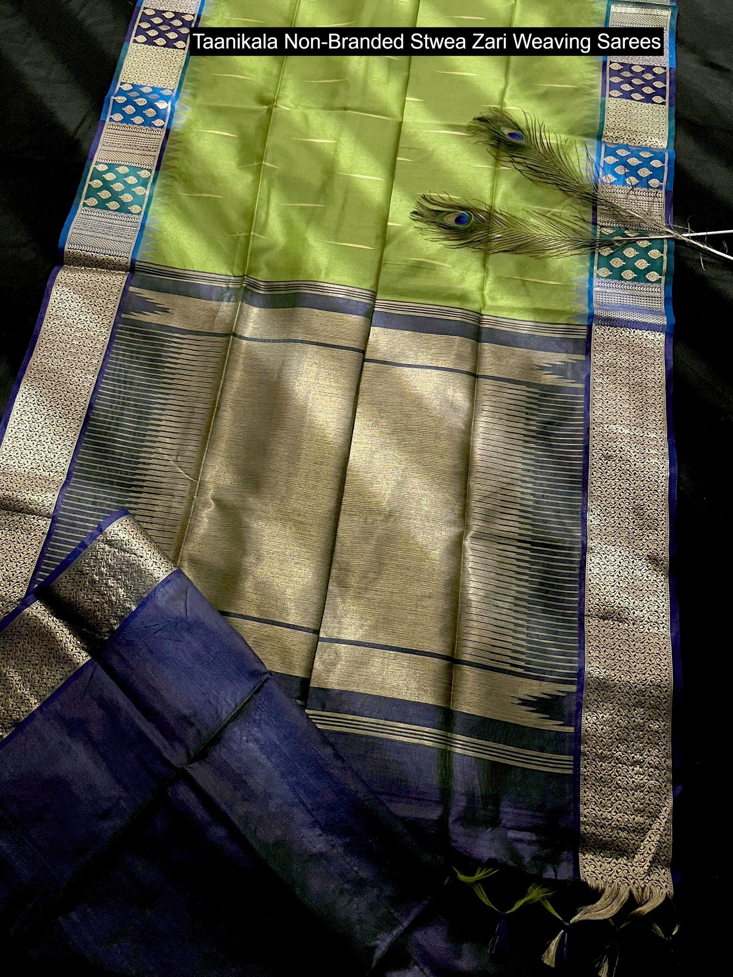 Taanikala Non-Branded Stwea Zari Weaving Sarees