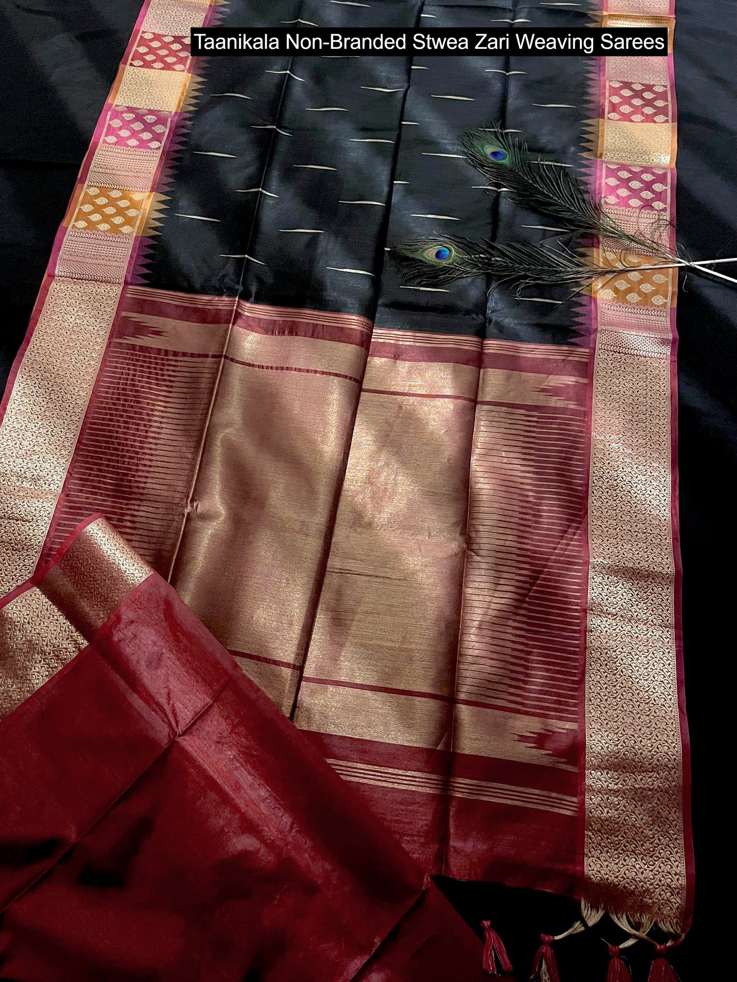 Taanikala Non-Branded Stwea Zari Weaving Sarees
