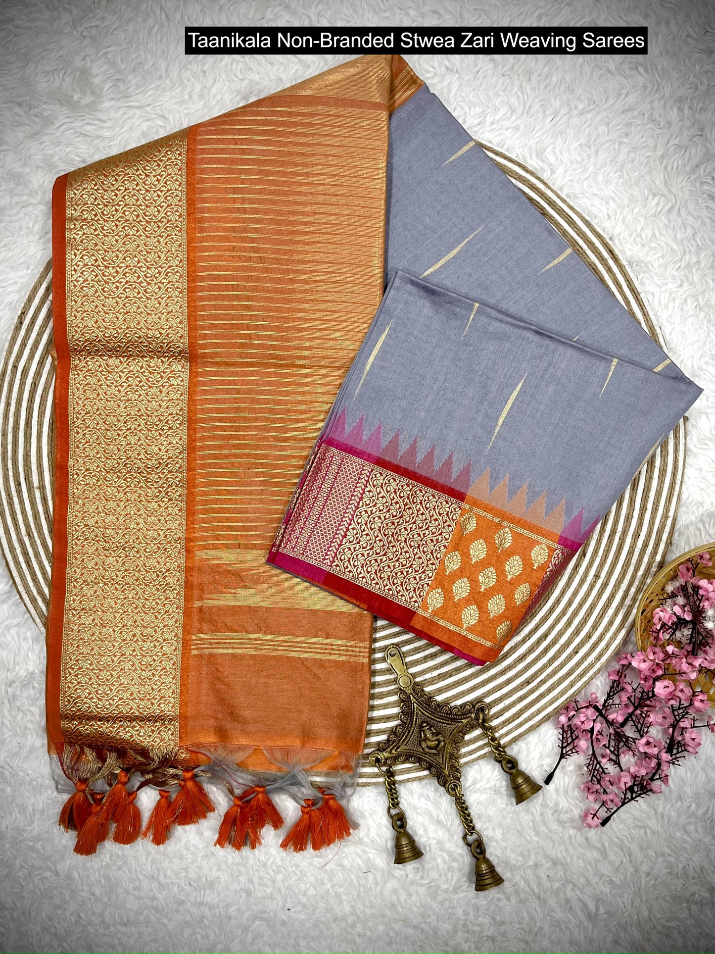Taanikala Non-Branded Stwea Zari Weaving Sarees