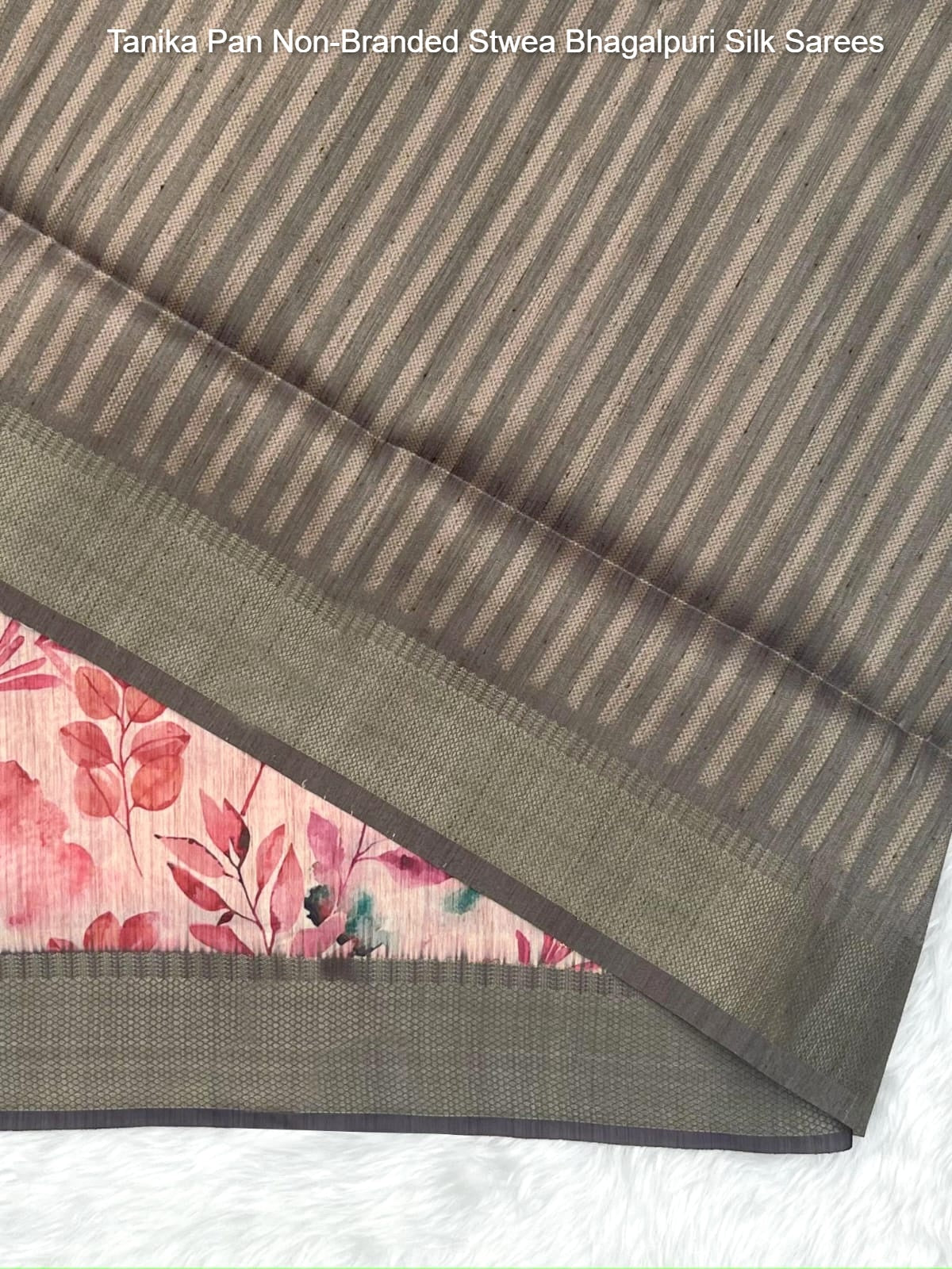 Tanika Pan Non-Branded Stwea Bhagalpuri Silk Sarees