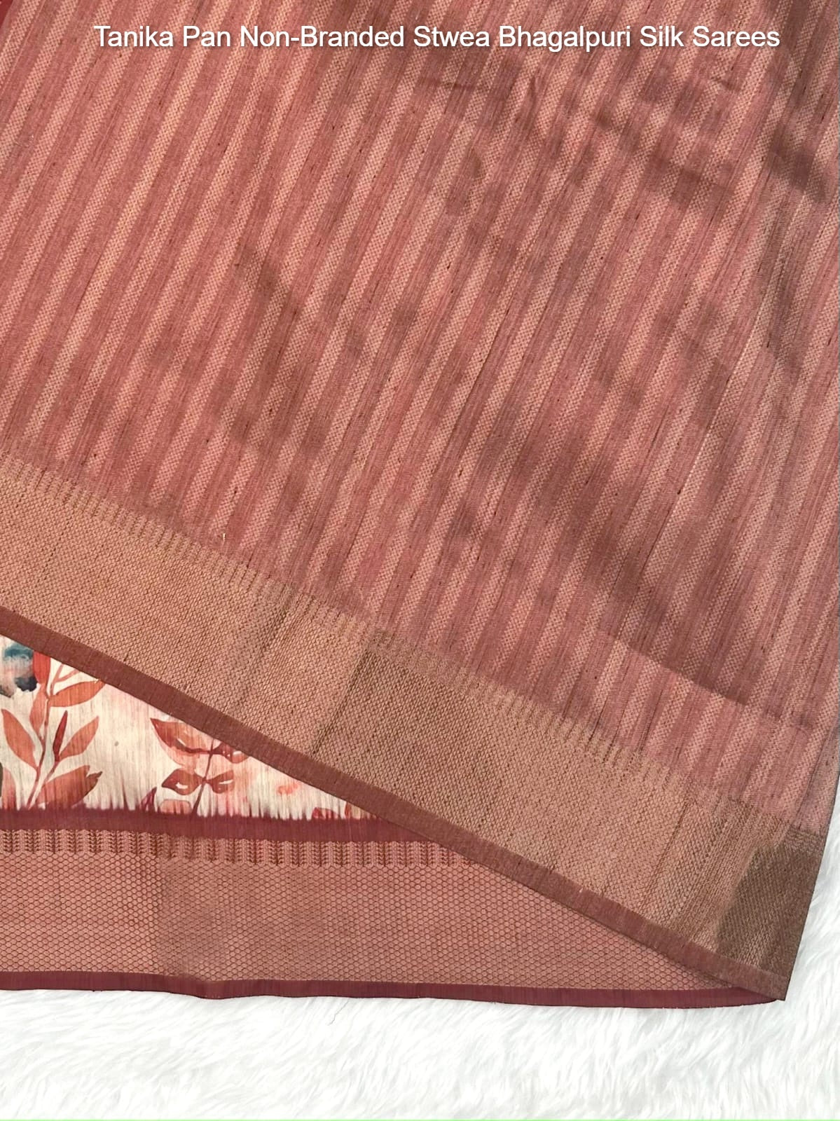Tanika Pan Non-Branded Stwea Bhagalpuri Silk Sarees