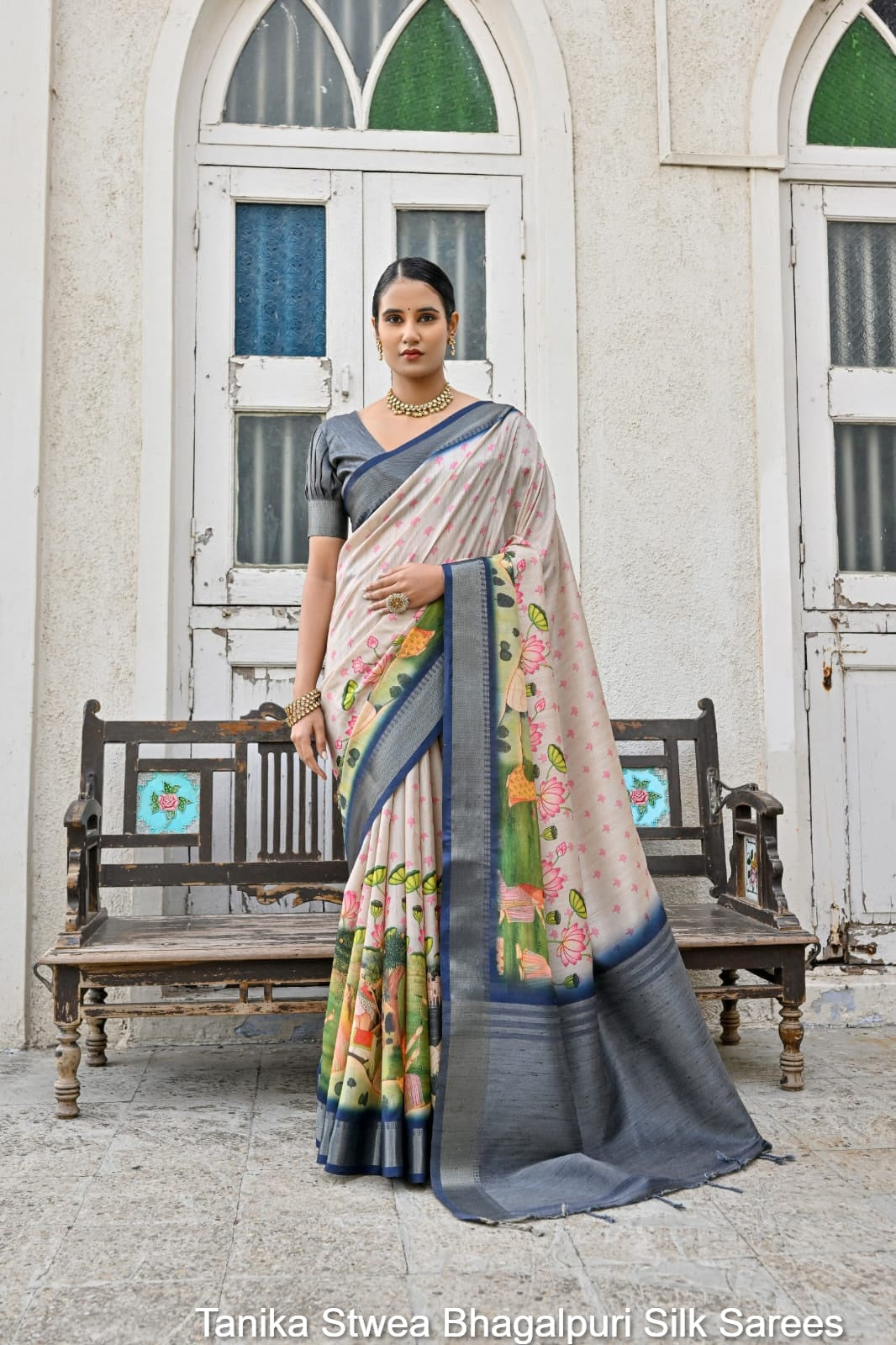 Tanika Stwea Bhagalpuri Silk Sarees