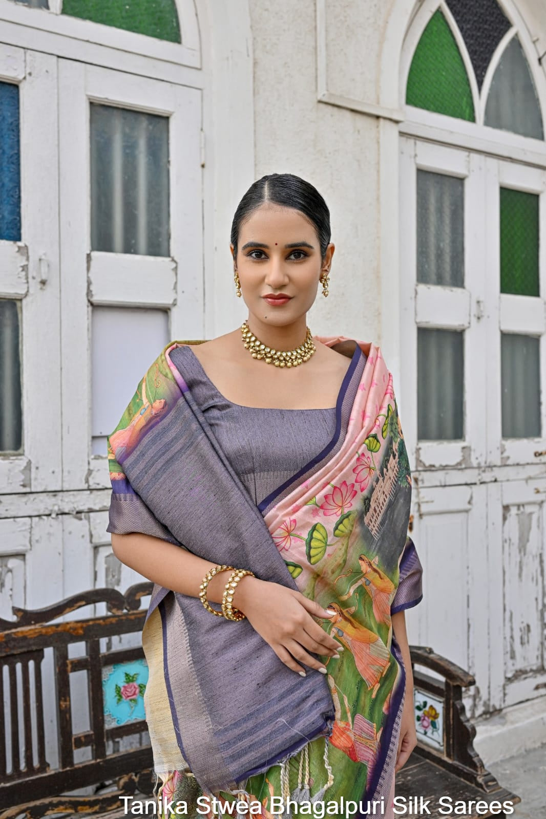 Tanika Stwea Bhagalpuri Silk Sarees