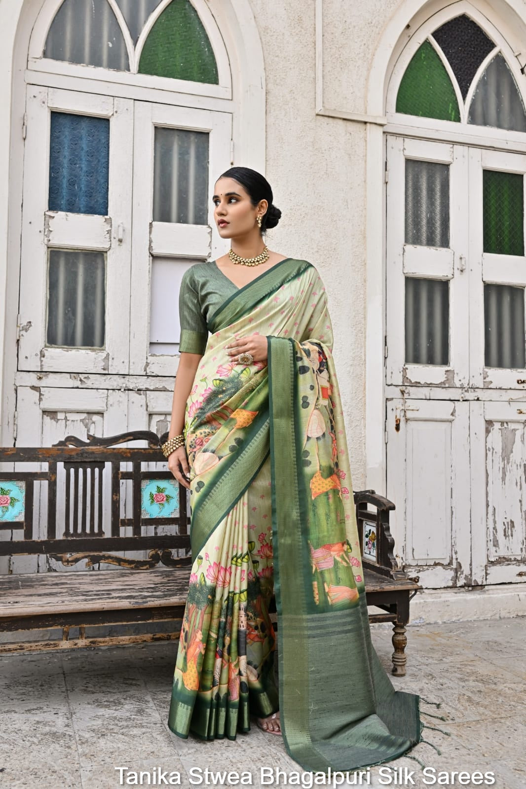 Tanika Stwea Bhagalpuri Silk Sarees