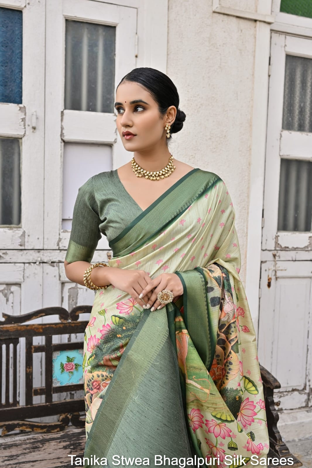 Tanika Stwea Bhagalpuri Silk Sarees