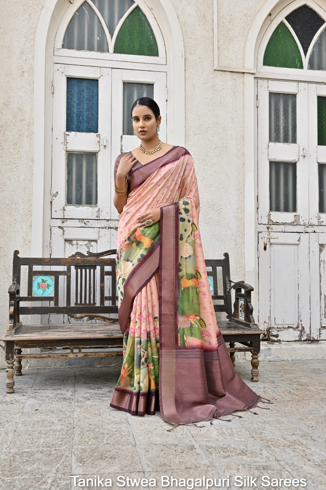 Tanika Stwea Bhagalpuri Silk Sarees
