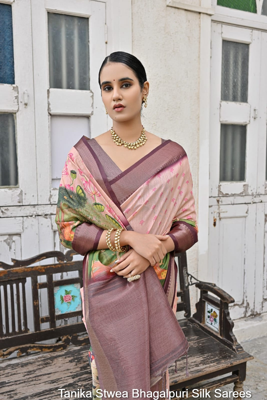 Tanika Stwea Bhagalpuri Silk Sarees