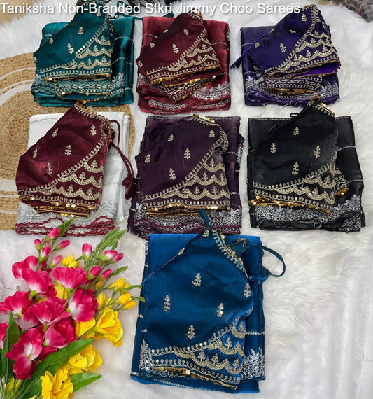 Taniksha Non-Branded Stkri Jimmy Choo Sarees