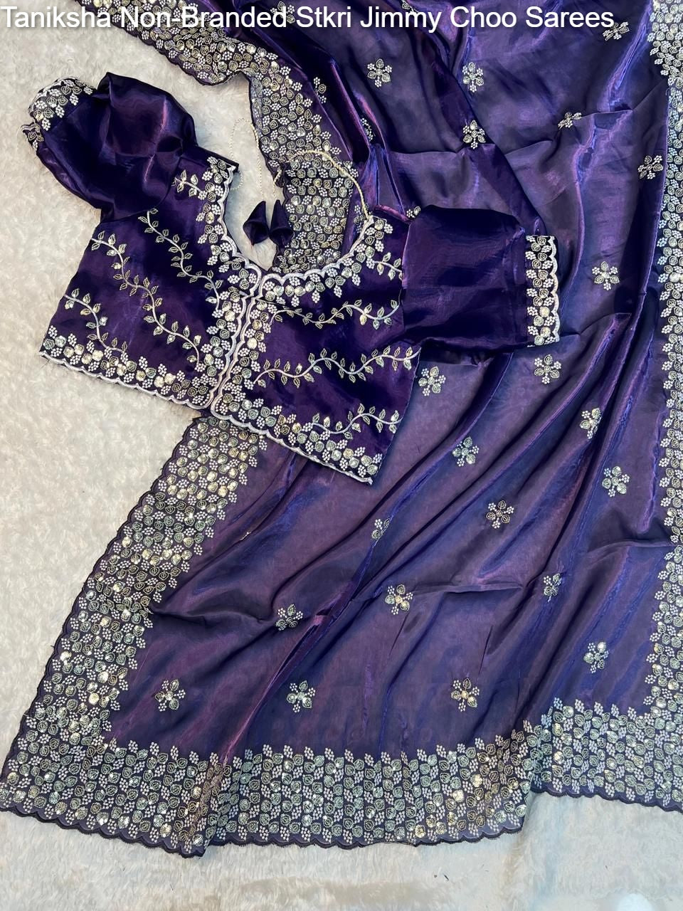 Taniksha Non-Branded Stkri Jimmy Choo Sarees