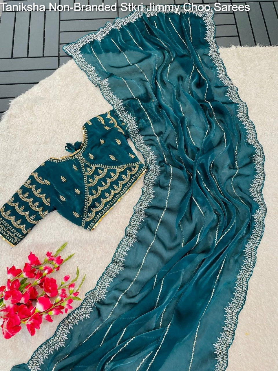 Taniksha Non-Branded Stkri Jimmy Choo Sarees