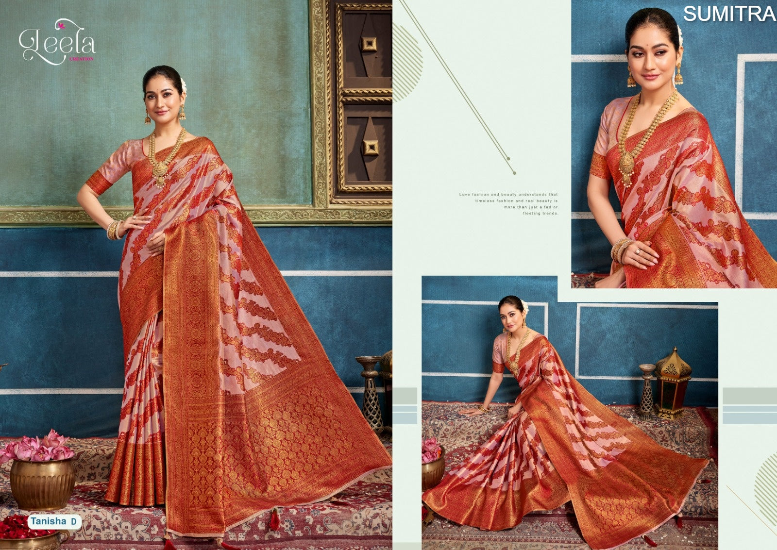 Tanisha-D Leela Sumitra Dyed Sarees