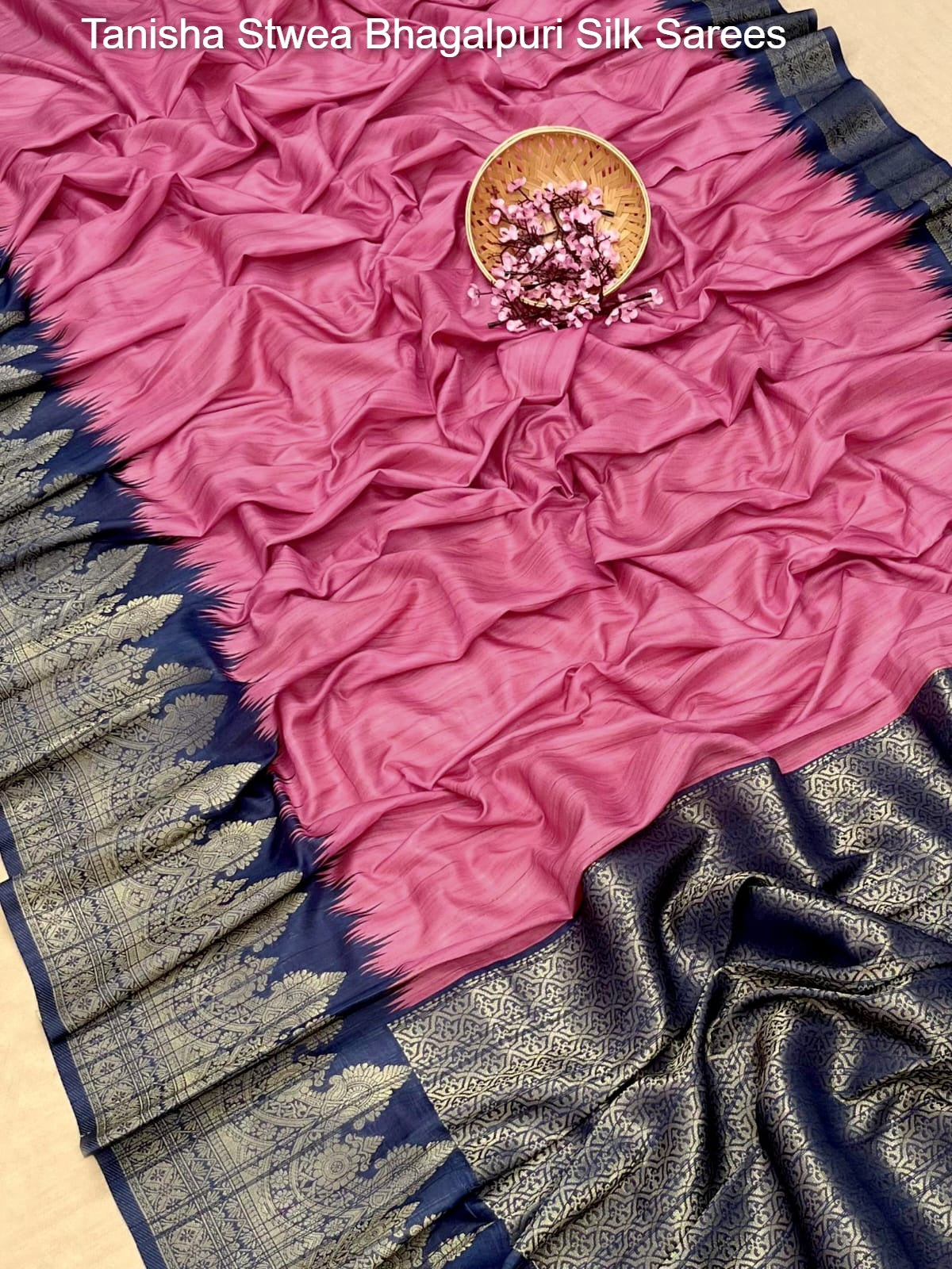 Tanisha Stwea Bhagalpuri Silk Sarees