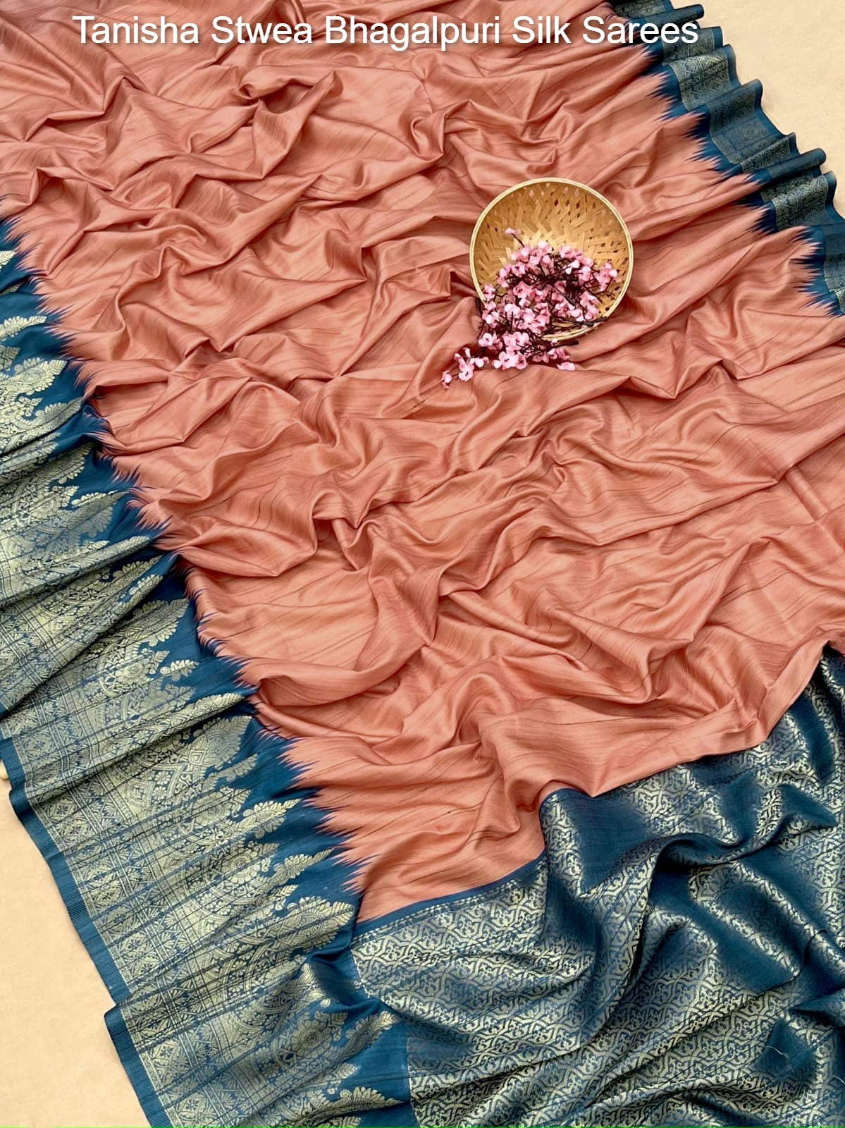 Tanisha Stwea Bhagalpuri Silk Sarees