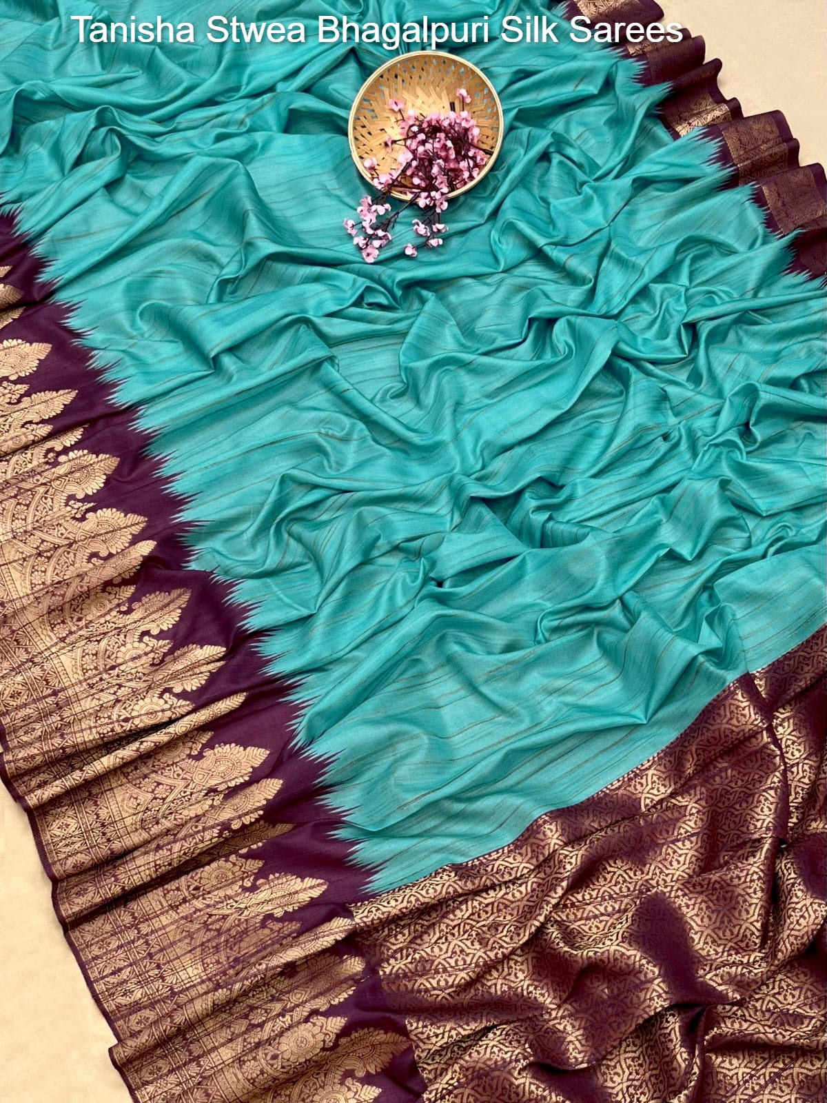 Tanisha Stwea Bhagalpuri Silk Sarees