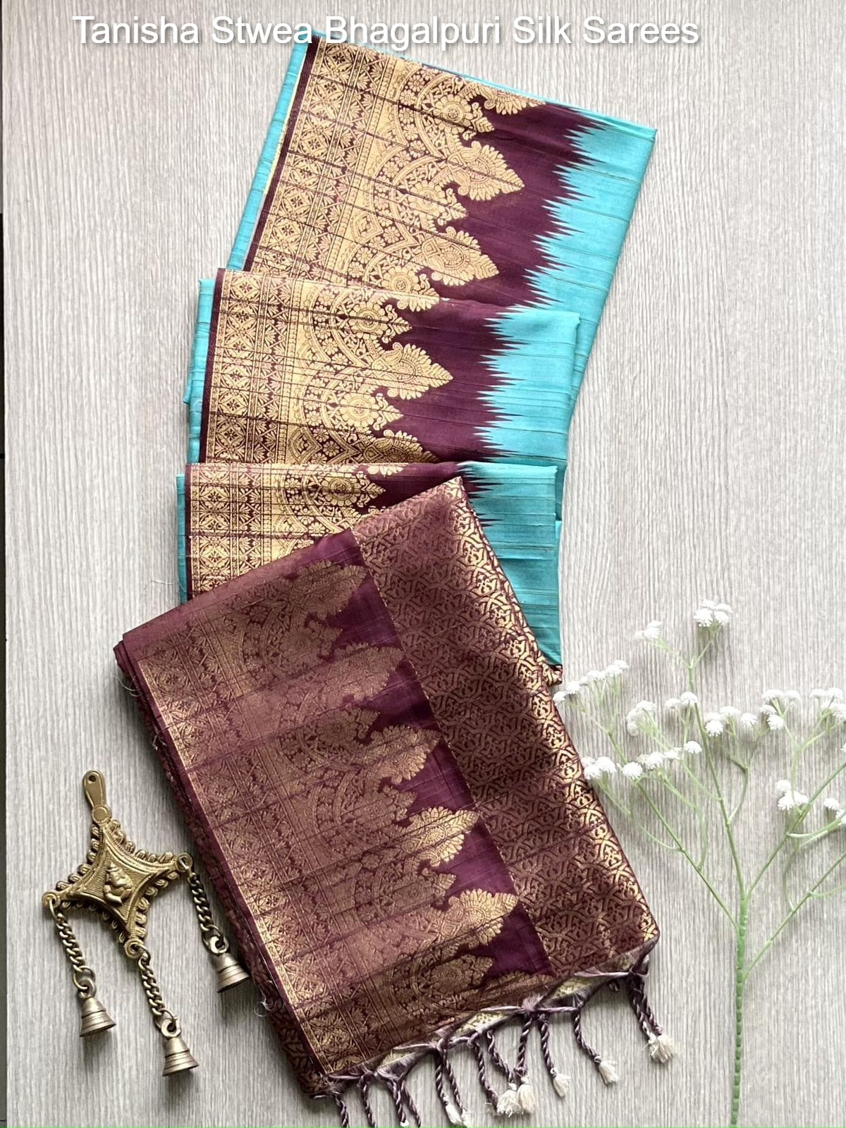 Tanisha Stwea Bhagalpuri Silk Sarees