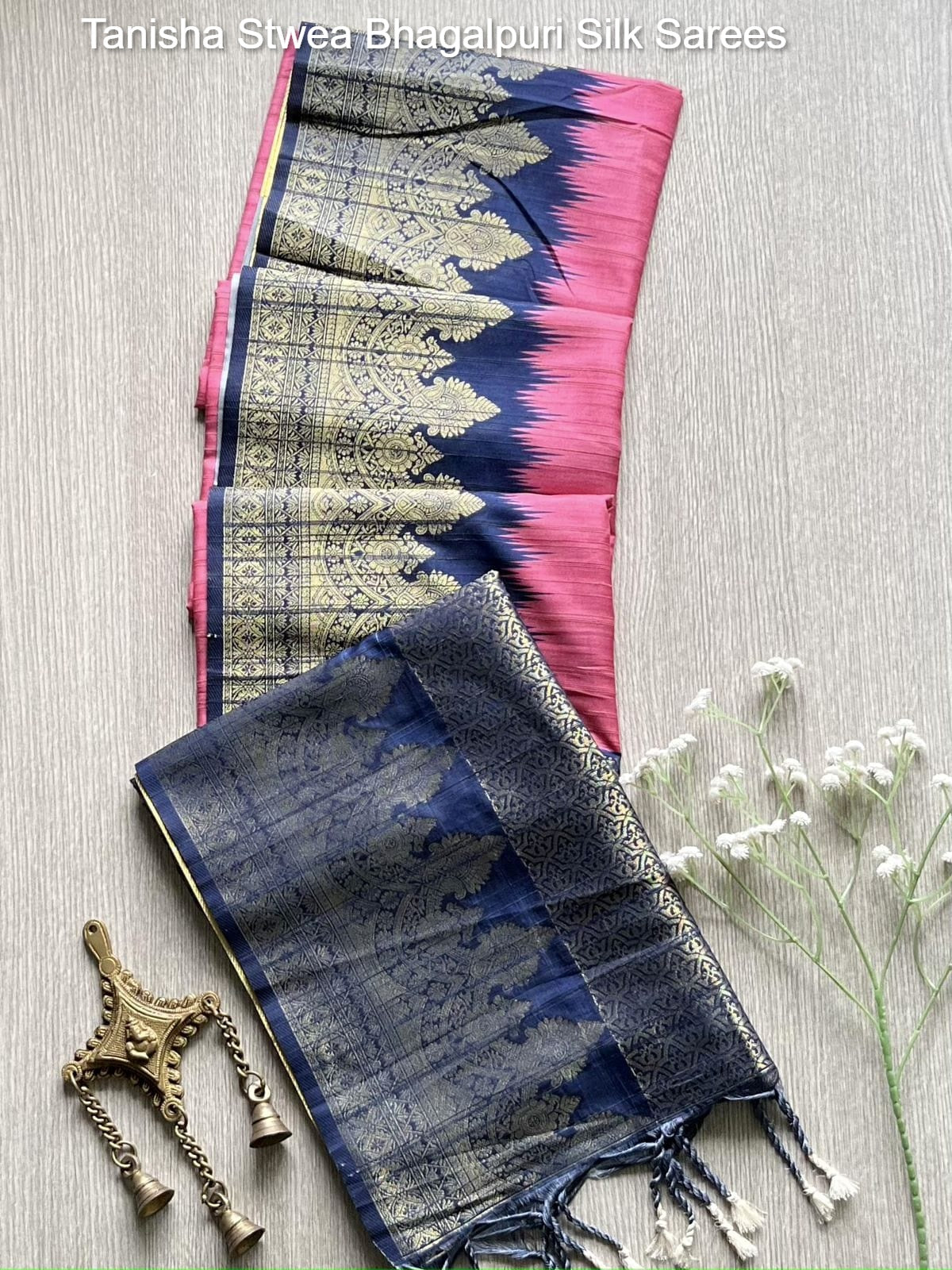 Tanisha Stwea Bhagalpuri Silk Sarees